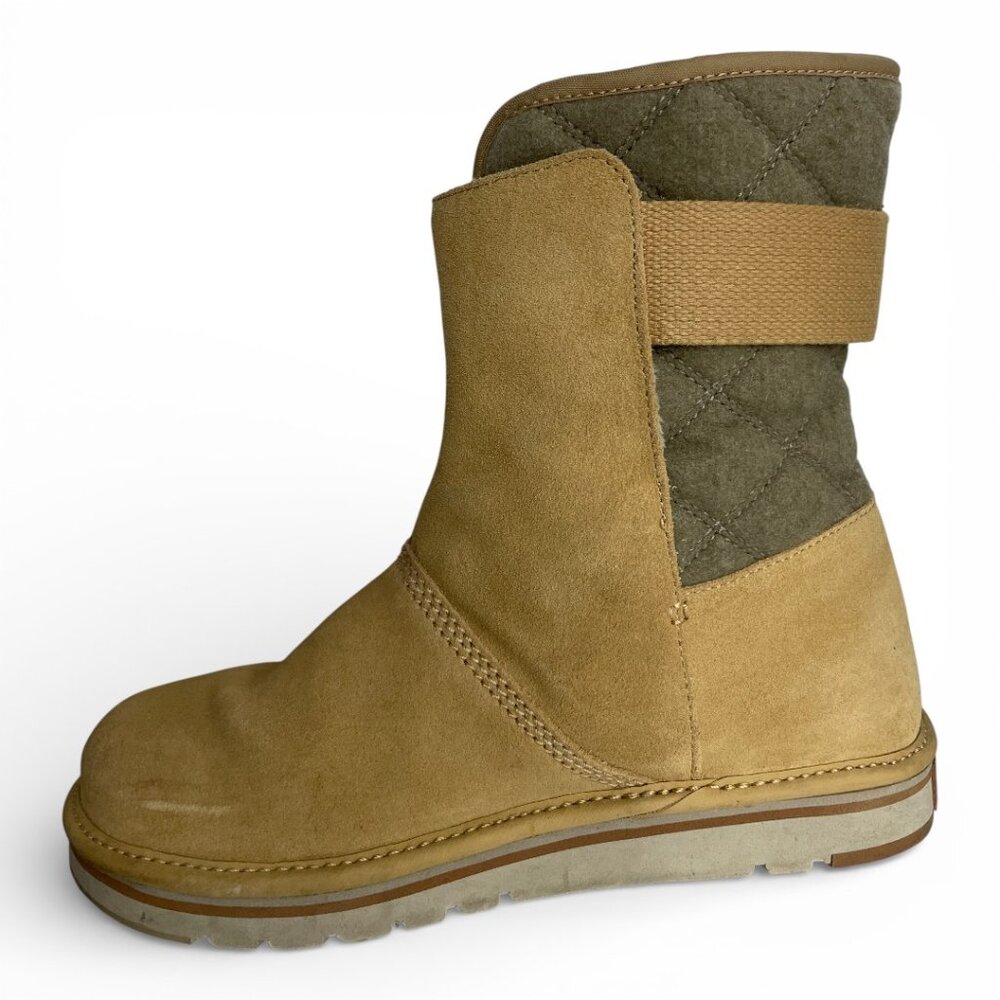 Sorel Campus Beige Tan Suede Leather Insulated Winter Boots NL2068-373 Women's 9 - Picture 5 of 14